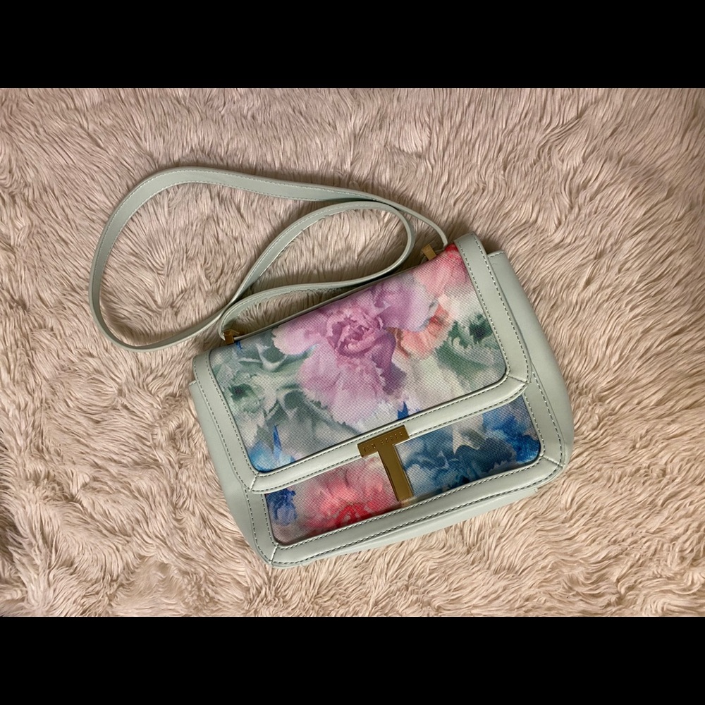 Ted Baker Teal floral purse